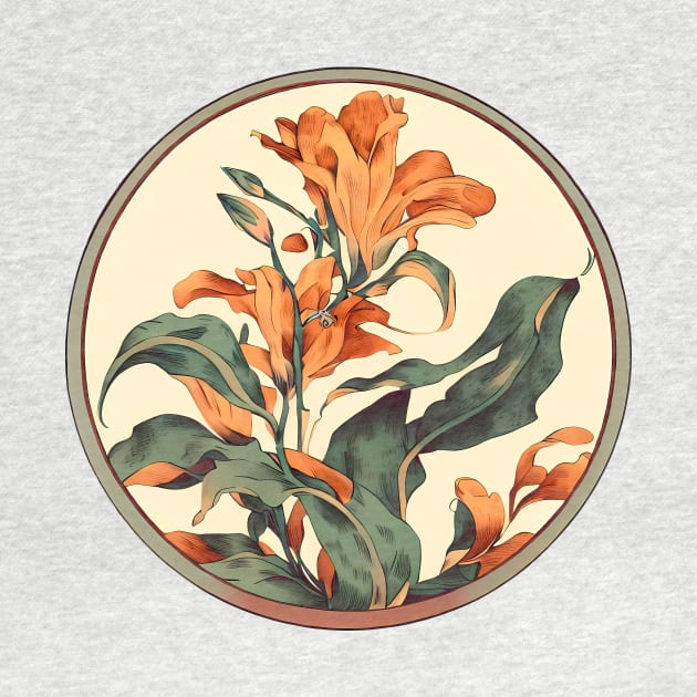 Orange Iris by Once Upon A Tee